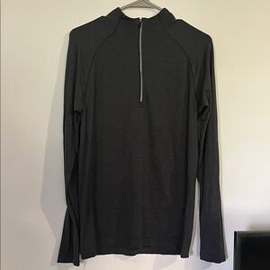Lululemon Men’s Graphite Long Sleeve Quarter-Zip Top